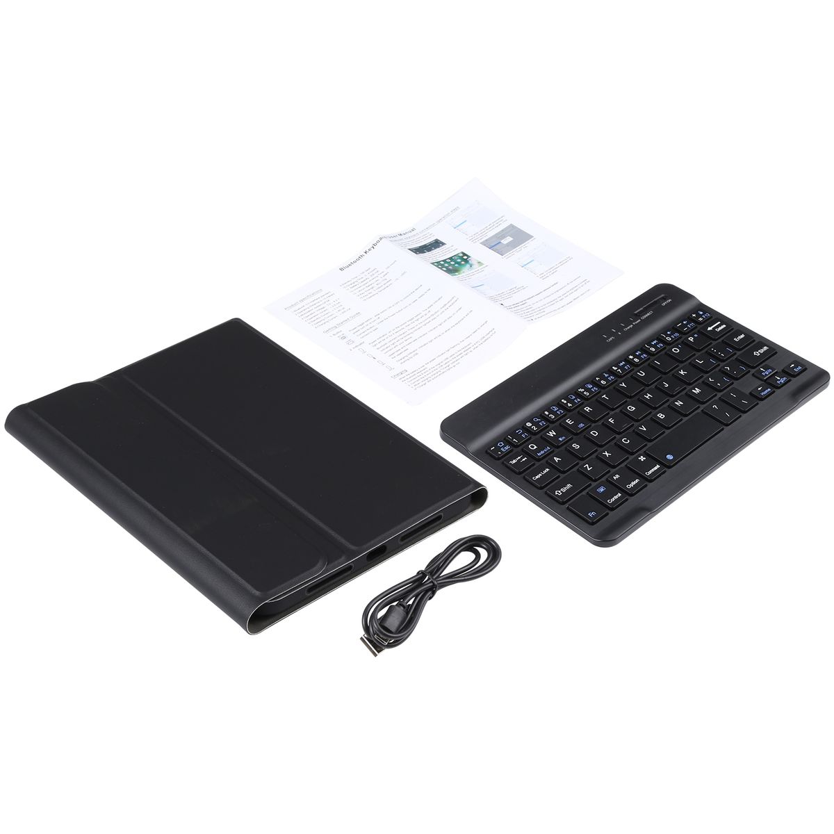 A06 Detachable Bluetooth Keyboard Leather Tablet Case For IPad Mini 6 (Black)