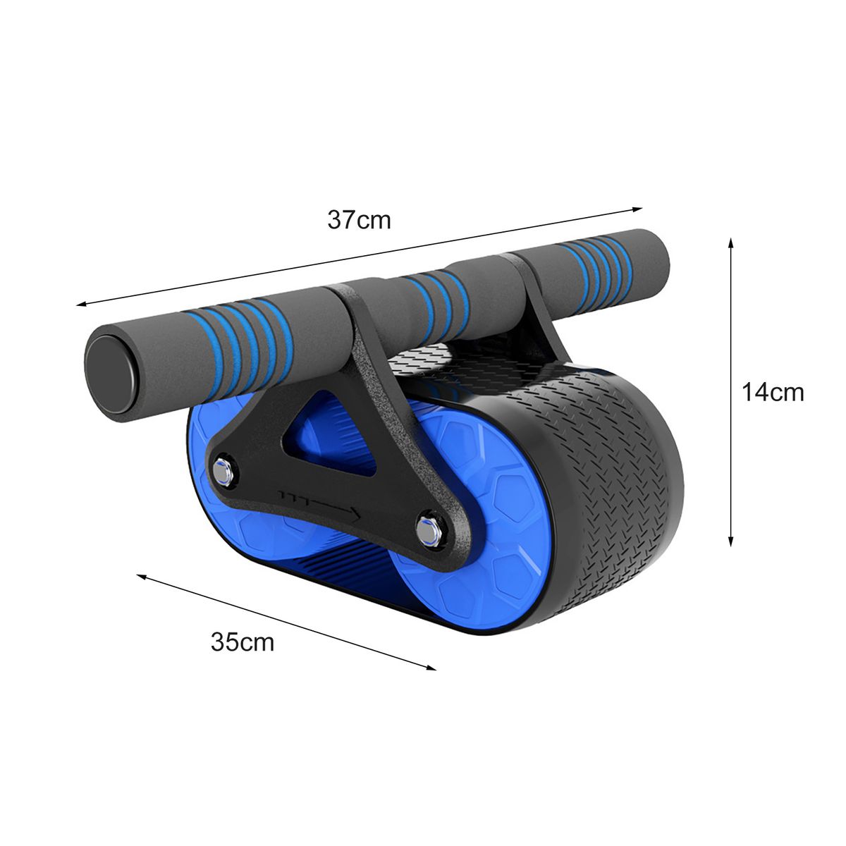 Ab Wheel Roller Non-slip Belly Core Trainer Sports-Red