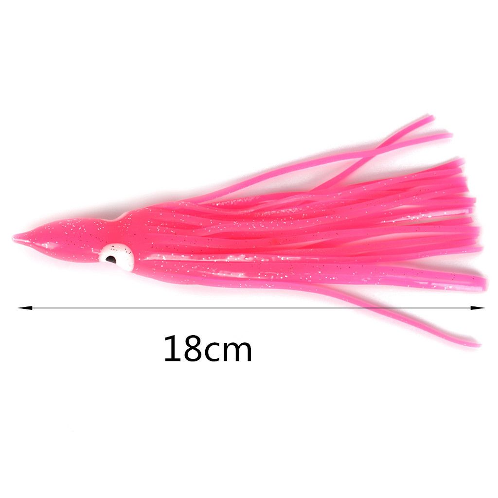 10pcs Silicone Squid Skirts  Soft  Baits Hoochie Octopus