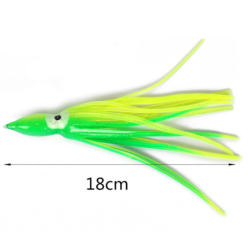 10pcs Silicone Squid Skirts  Soft  Baits Hoochie Octopus