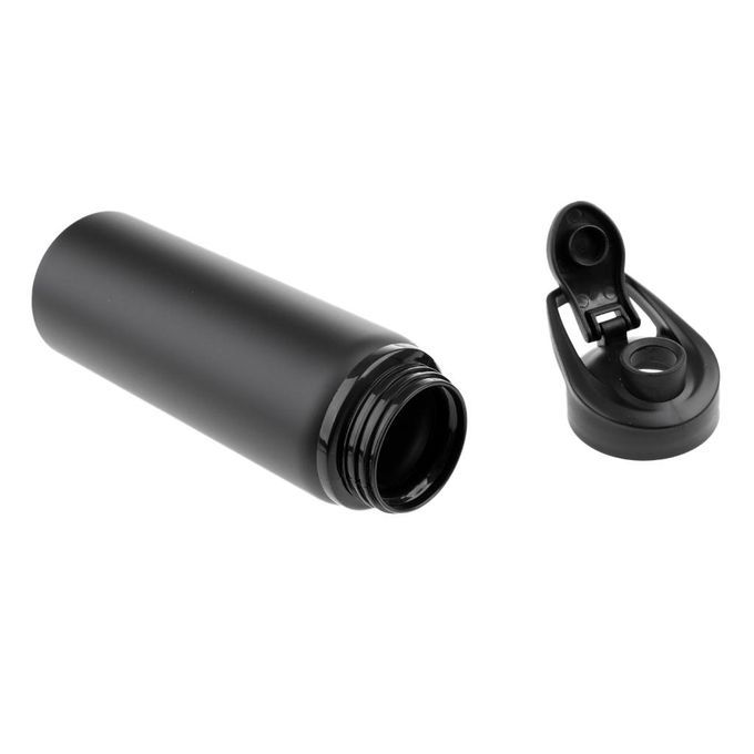 Portable 700ml Water Bottle Outdoor Sports Cycling Stainless Black