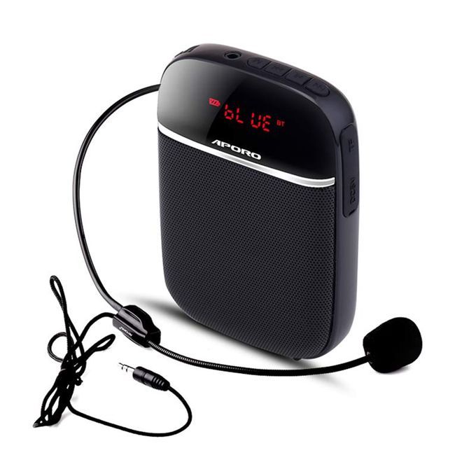 Portable Voice Amplifier For Teachers With Wired Microphone