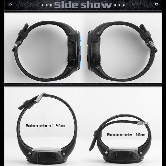 Men's Multi Functional Sports Waterproof Electronic Watch