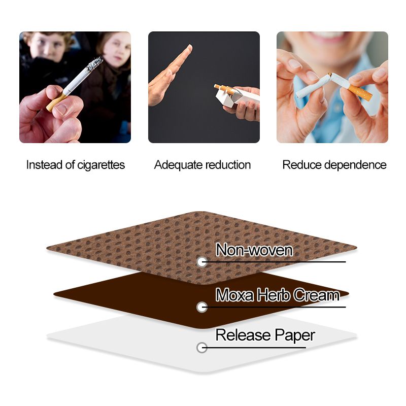Quit Stop Smoke Ingredient Chinese 100% 20/40/80/100pcs Cessation Herbal Natural Anti Smoking Smoke Patch Medical Plaster