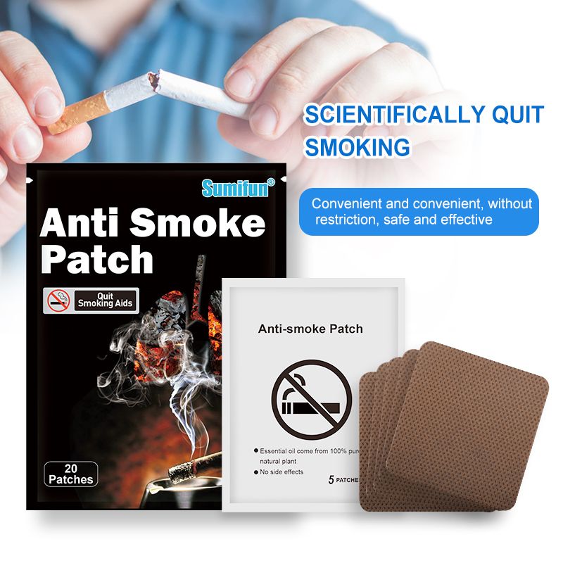 Quit Stop Smoke Ingredient Chinese 100% 20/40/80/100pcs Cessation Herbal Natural Anti Smoking Smoke Patch Medical Plaster