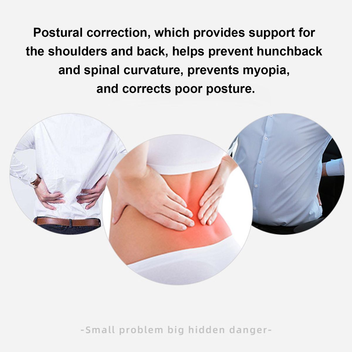 Self-heating Magnetic Therapy Back Brace Support Brace