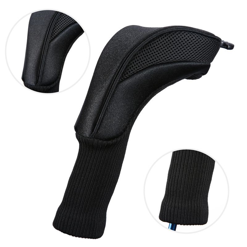Black Golf Head Covers Driver 1 3 5 Fairway Woods For Golf