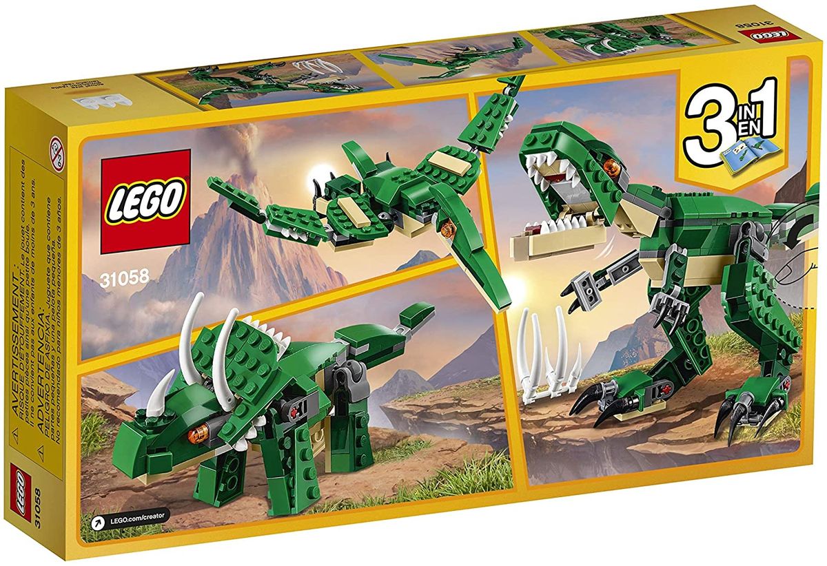 Creator Mighty 3-in-1 Dinosaurs Set 31058 (174 Pieces)