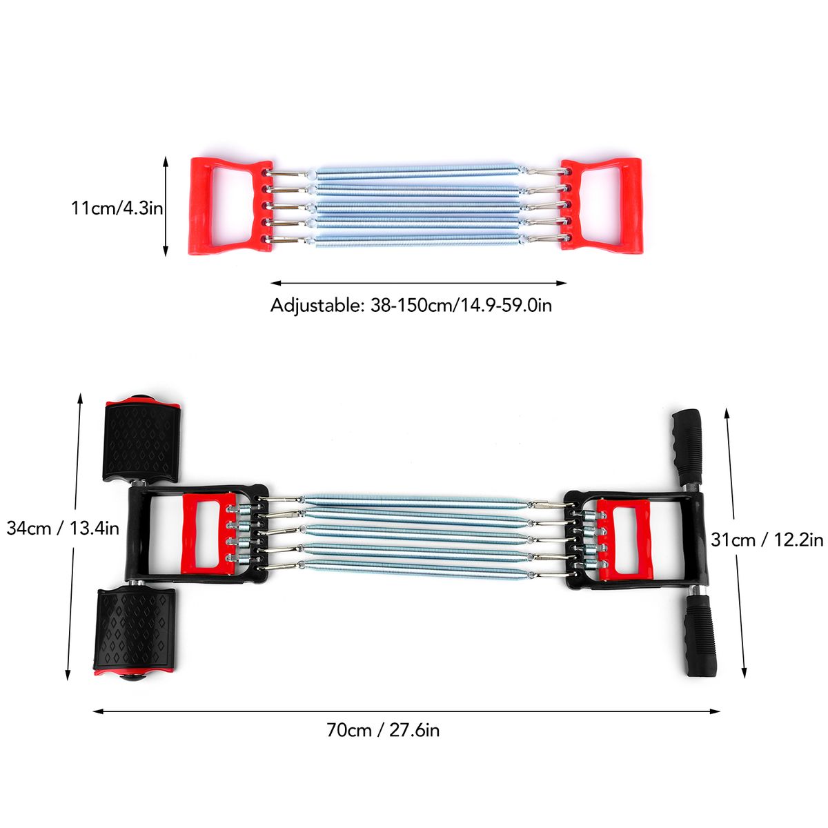 3 In 1 Spring Arm Chest Expander Sit-Up Bars Hand Gripper
