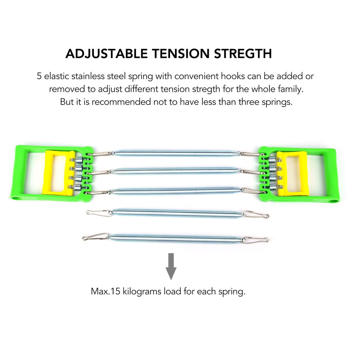 3 In 1 Spring Arm Chest Expander Sit-Up Bars Hand Gripper