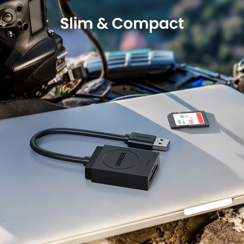 SD Card Reader USB 3.0 2 Slots Flash Memory TF SD Micro SDXC