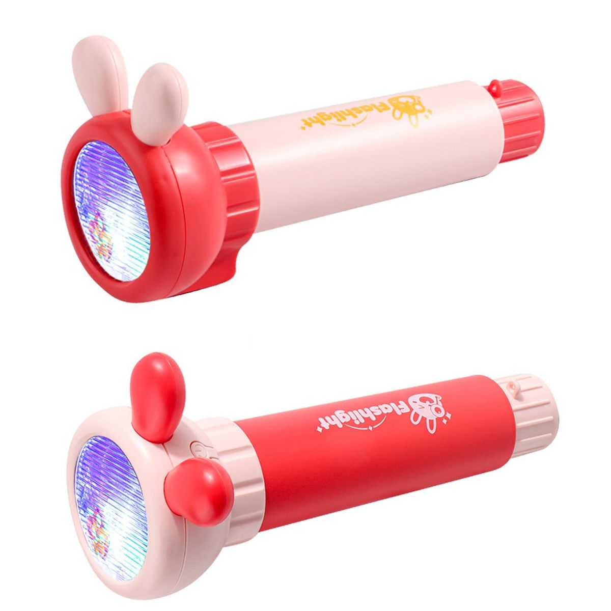 Cartoon Flashlight Kaleidoscope Kaleidoscope Flashlight Toy for Kids Pink