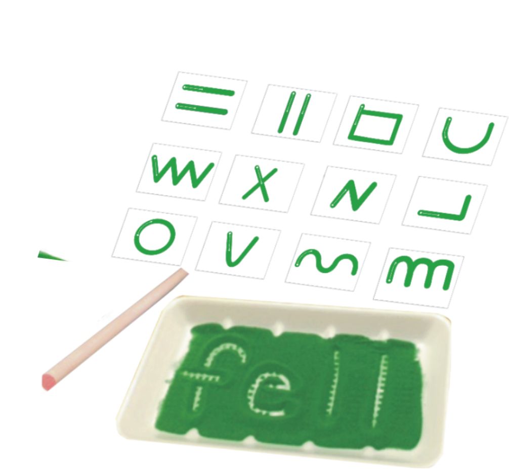 Sand Tray With Wooden Pen, Letter Formation Writing Exercises, Pen Control And Writing Muscle Memory Tool For Kids .