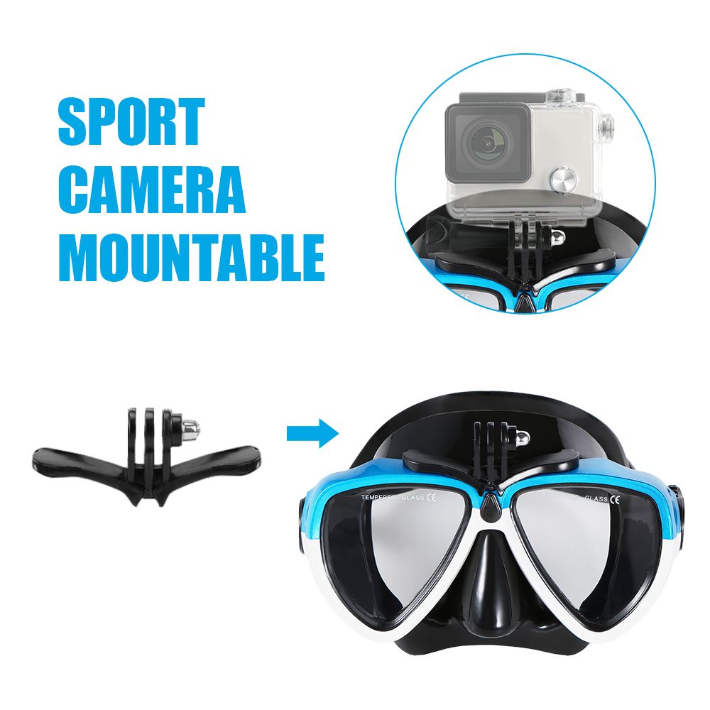 Snorkeling Mask Snorkel Set Anti-fog Swimming Diving Goggles