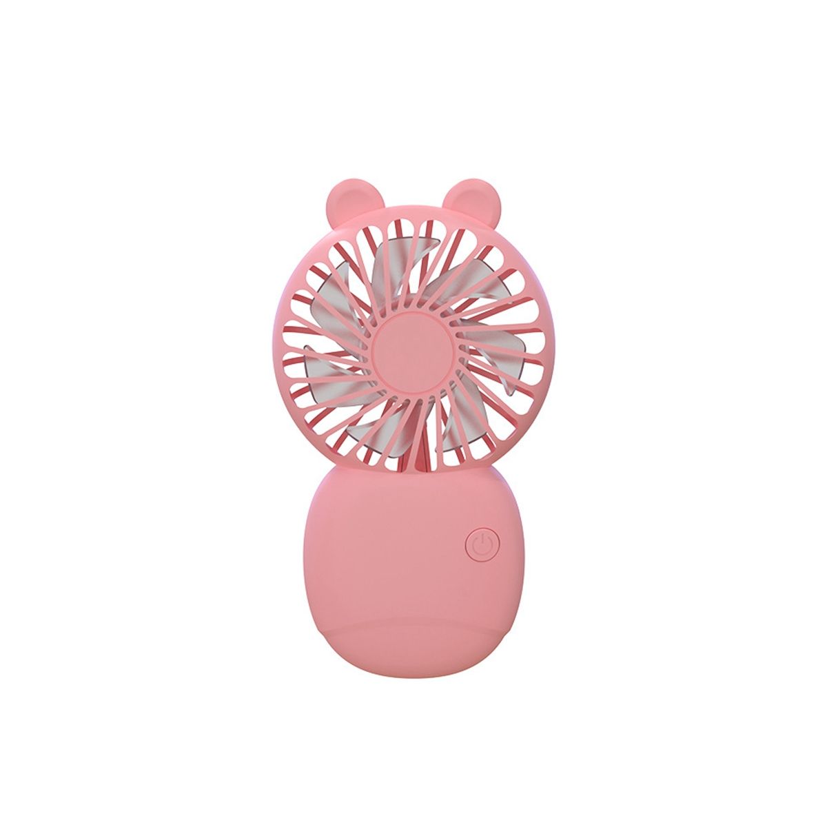 Fan Cartoon Fan Hand-Held Fan for Outdoor Mini Electric Fan,Pink