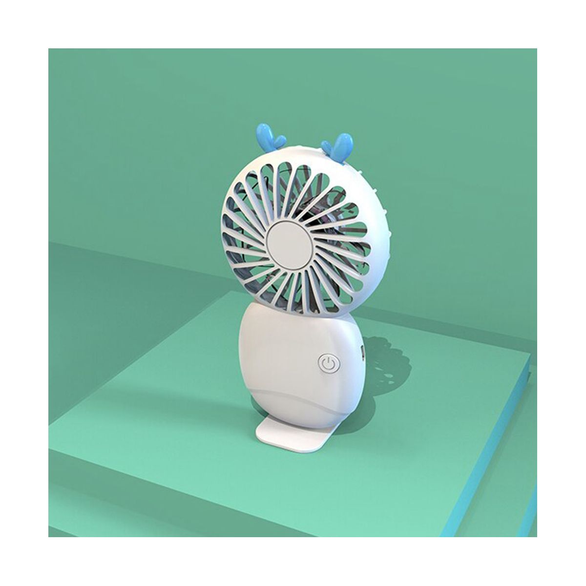 Fan Cartoon Fan Hand-Held Fan for Outdoor Mini Electric Fan,Pink