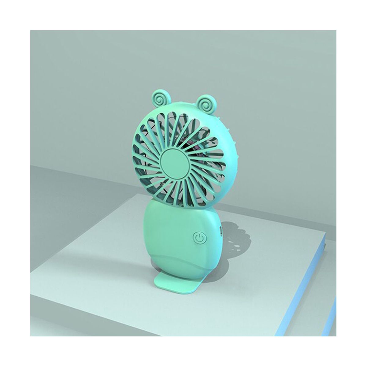 Fan Cartoon Fan Hand-Held Fan for Outdoor Mini Electric Fan,Pink