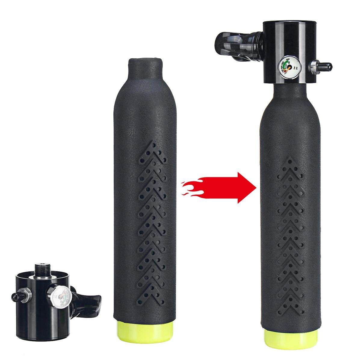 Diving Scuba Cylinder Underwater Oxygen Tank Breath Head Adapter Set