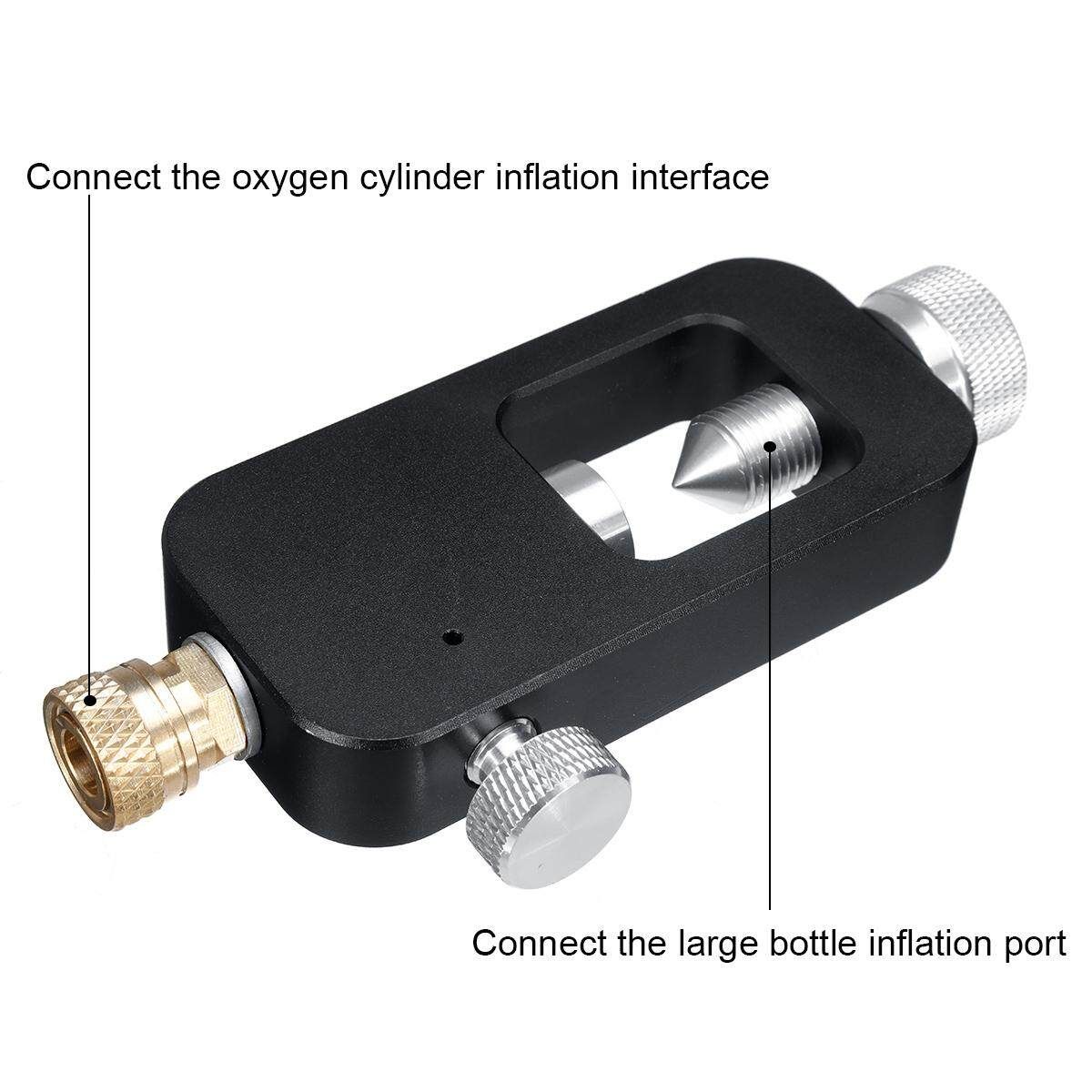 Diving Scuba Cylinder Underwater Oxygen Tank Breath Head Adapter Set