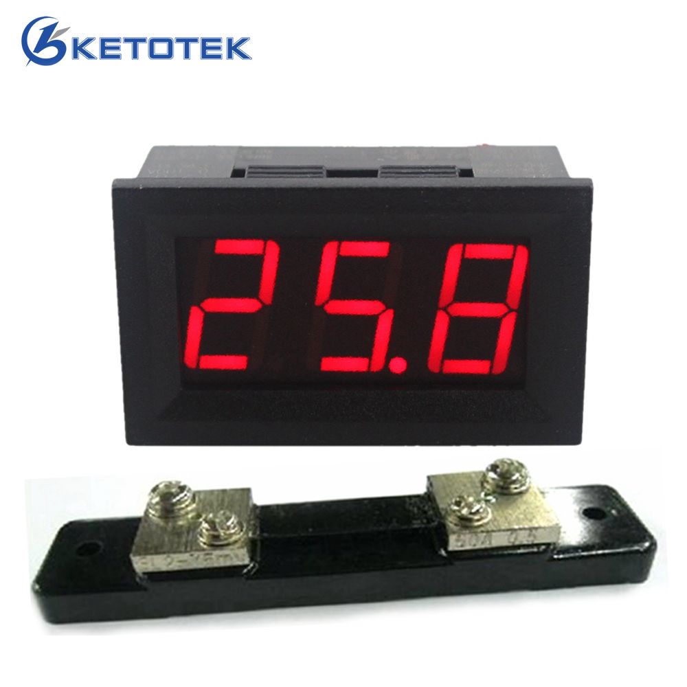 Dc 0-50a Ammeter Amp Panel Ampere Meter With 50a/7
