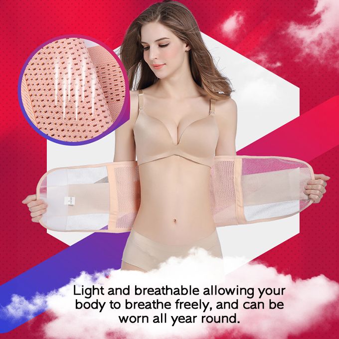 Shaper Unisex Waist Trainer Fat Burner Slimming Belt-Pink