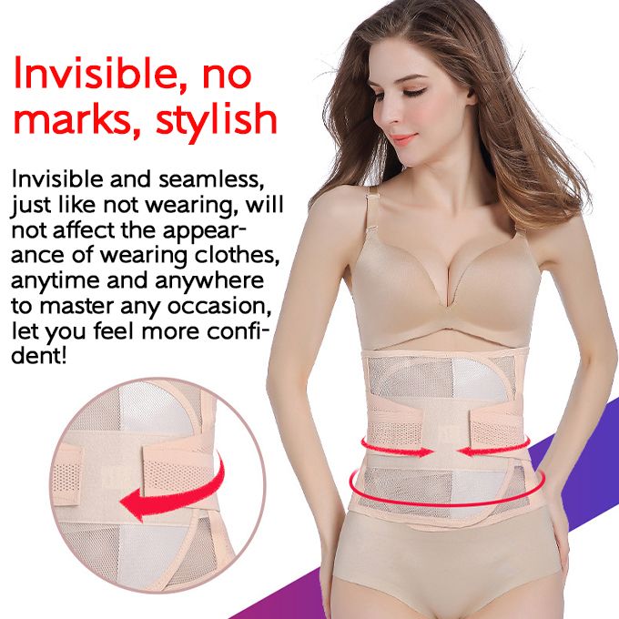 Shaper Unisex Waist Trainer Fat Burner Slimming Belt-Pink