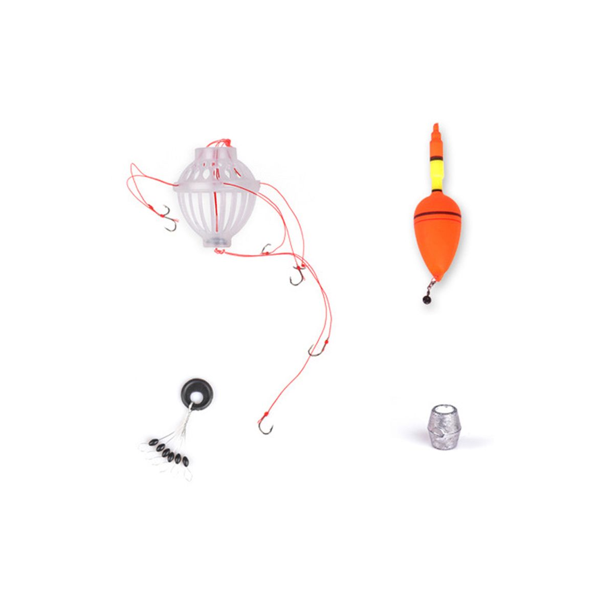 Silver Carp Fishing Float Bobber Sea Monster With Six Strong