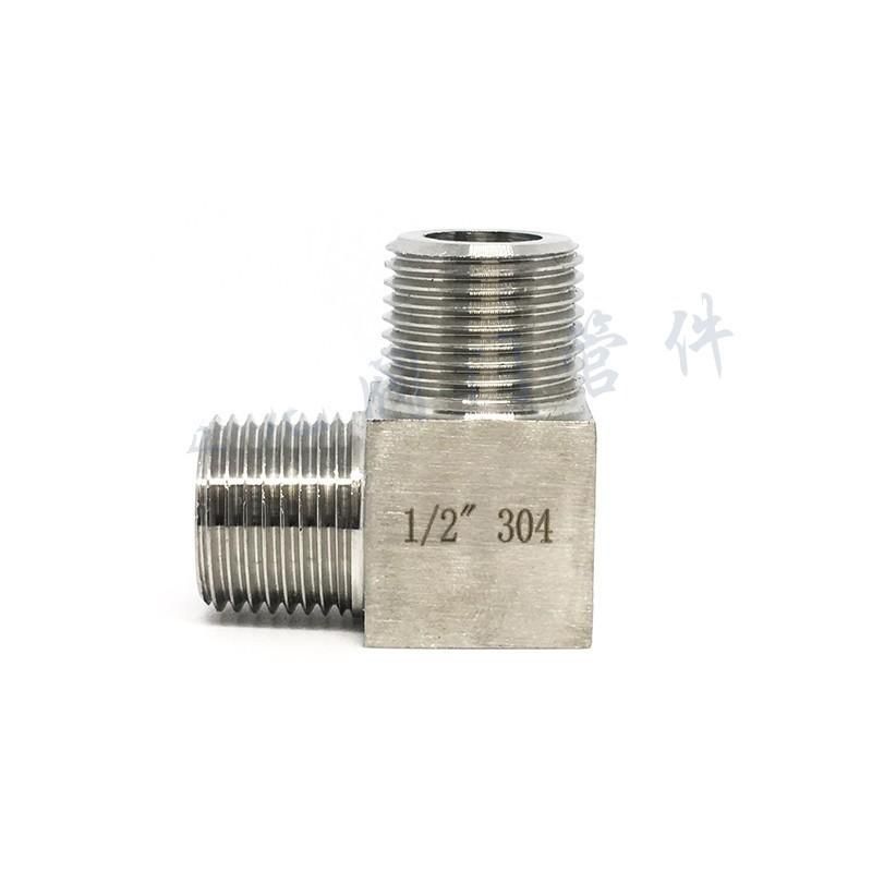 Spot Supply 304 Stainless Steel High Pressure Internal Thread Elbow Female Thread Right Angle Thickened Internal and External Thread Connector Outer Elbow 2