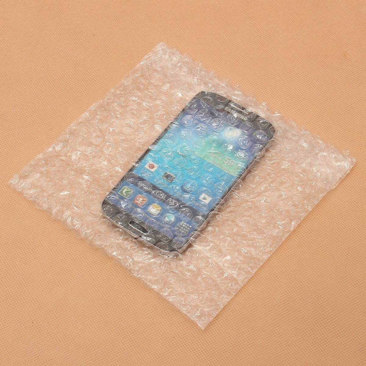 20PCs Clear Shakeproof Recyclable Small Packing Pouches Poly Bubble Wrap Bags 18*20cm 18*20cm