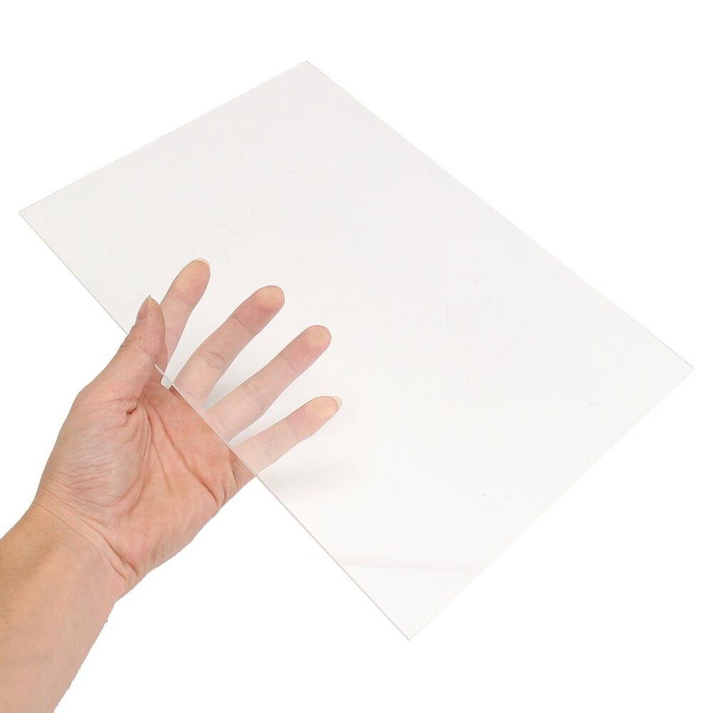 A4 210 * 297 3mm Thick Clear Plastic Sheet / Plexiglass Plate / Acrylic Plate Black / White / Red / Green / Orange / Matt Black / Transparent / Transparent Red / Transparent Green / Transparent Orange Transparent Color