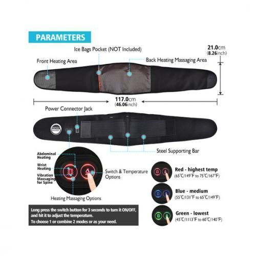 Heat & Massage Infrared Belt Wrap.