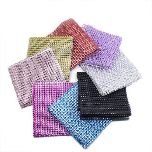 24 Rows/Set Rhine  Mesh Ribbon  Ake Roll Wrap Fashion Wedding Dress Wrap-silver