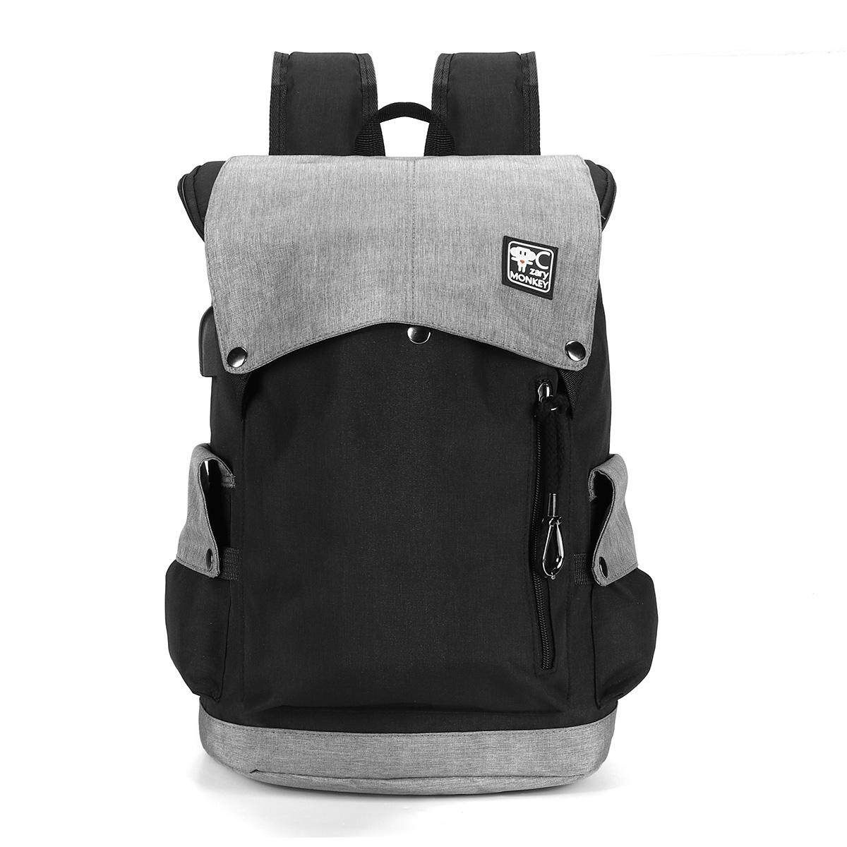 20-35L Knapsack Couple Shoulder Bag Backpack Grey