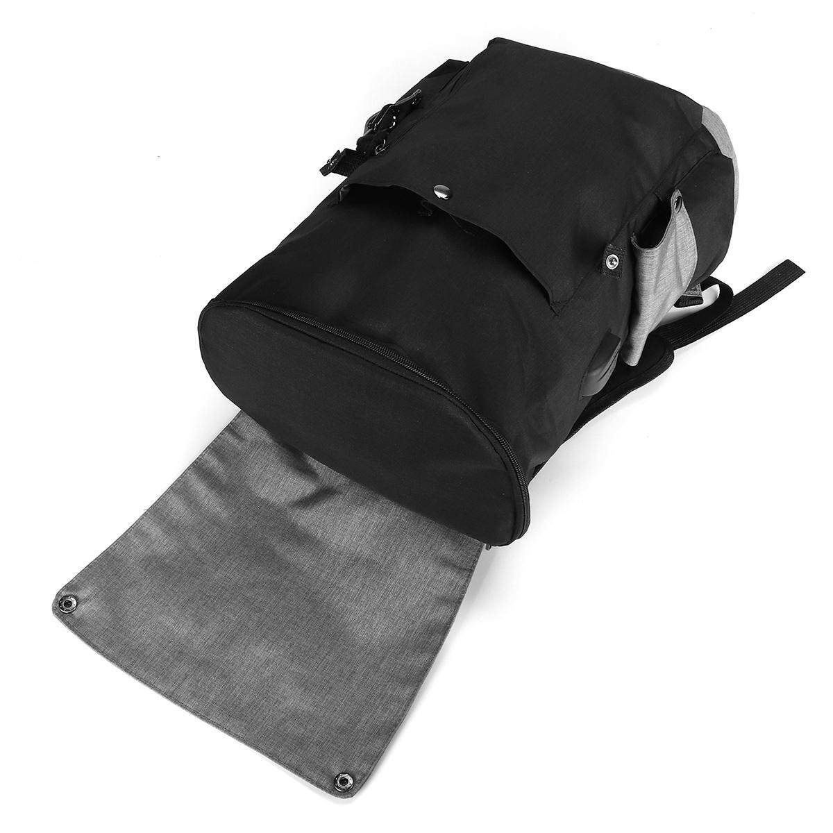 20-35L Knapsack Couple Shoulder Bag Backpack Grey