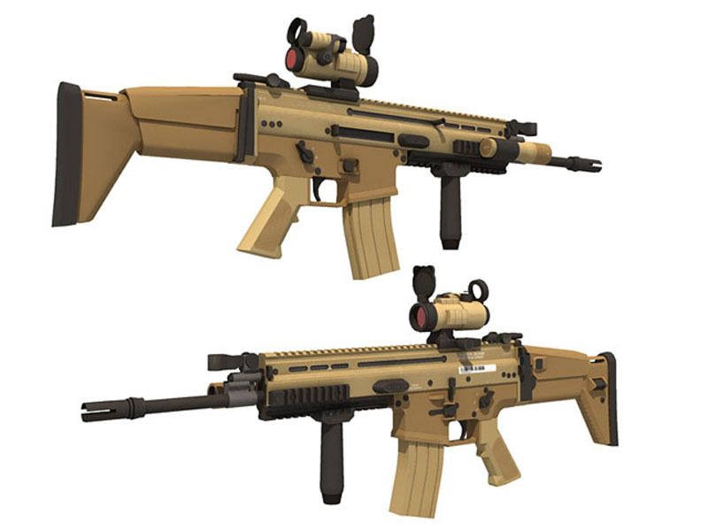 98cm 1:1 SCAR Gun Classic Cosplay Props Collection