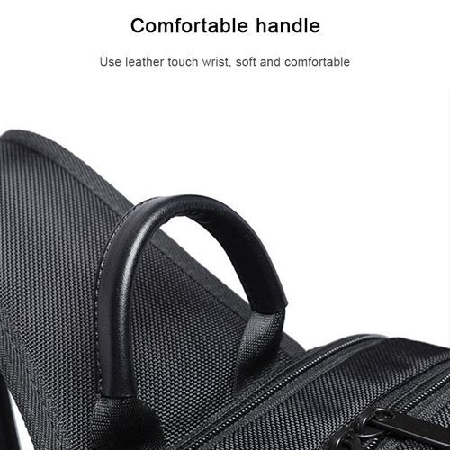 Men's Safety USB Portable Shoulder Bag (Black)