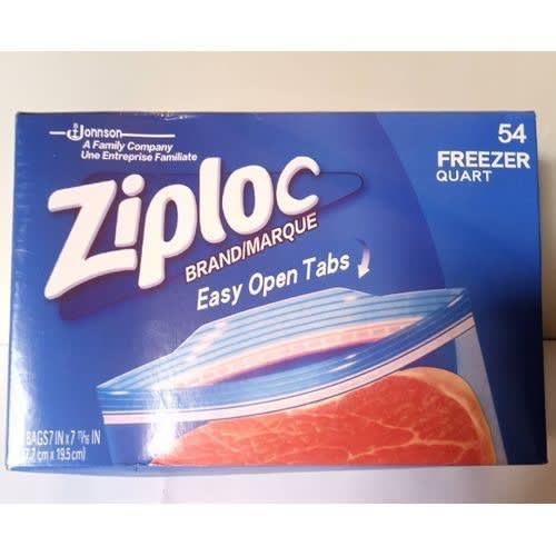 Double Zipper 54 Freezer Quarts Bags