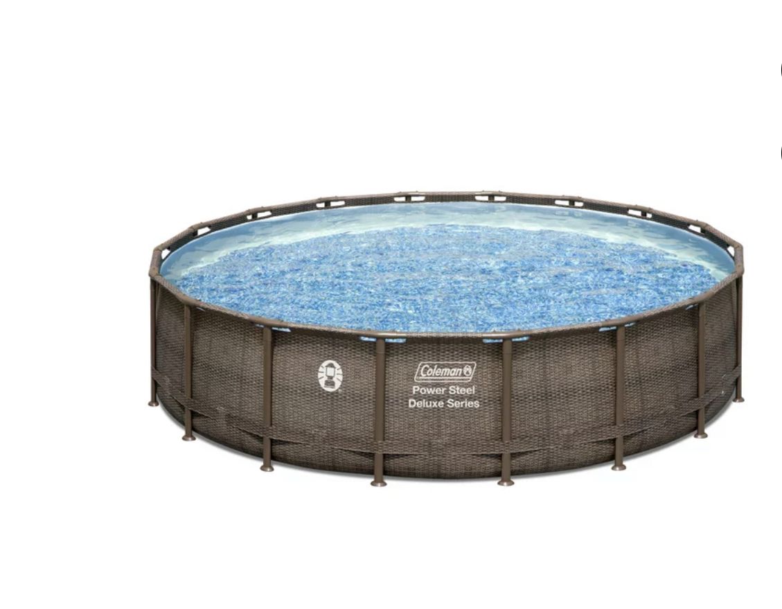 Power Steel 18' X 48” Round Above Ground Pool Set