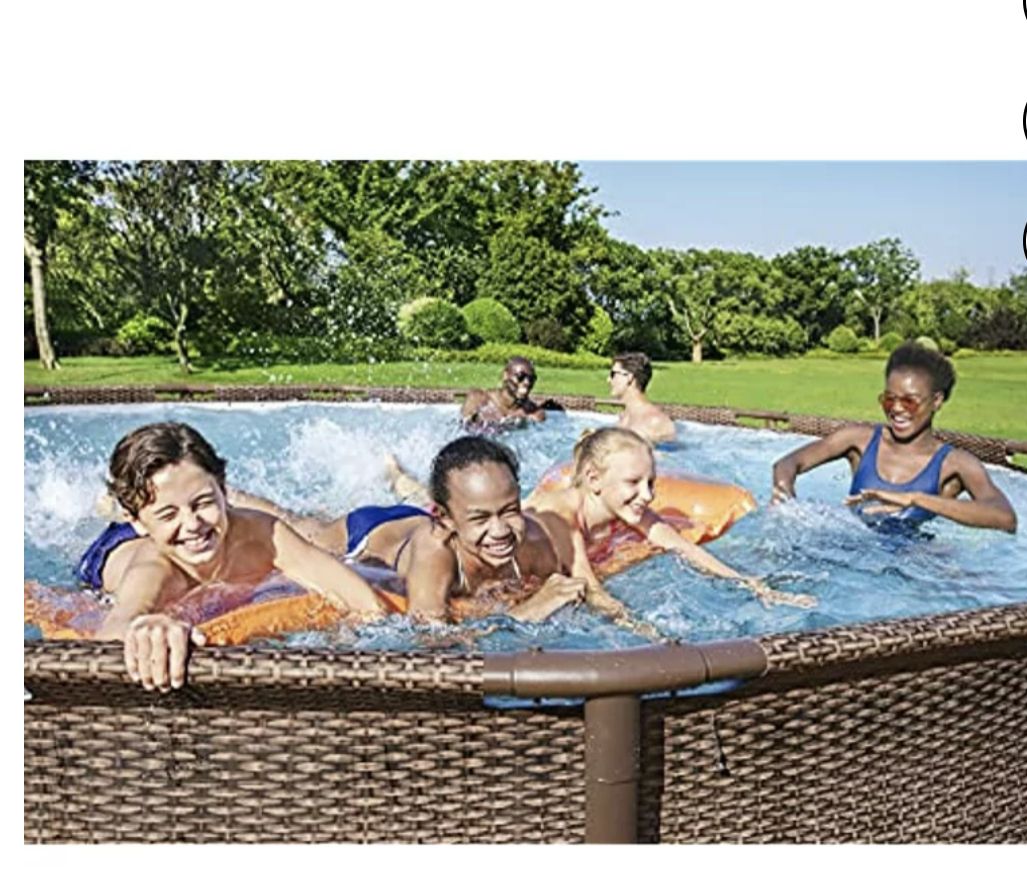 Power Steel 18' X 48” Round Above Ground Pool Set
