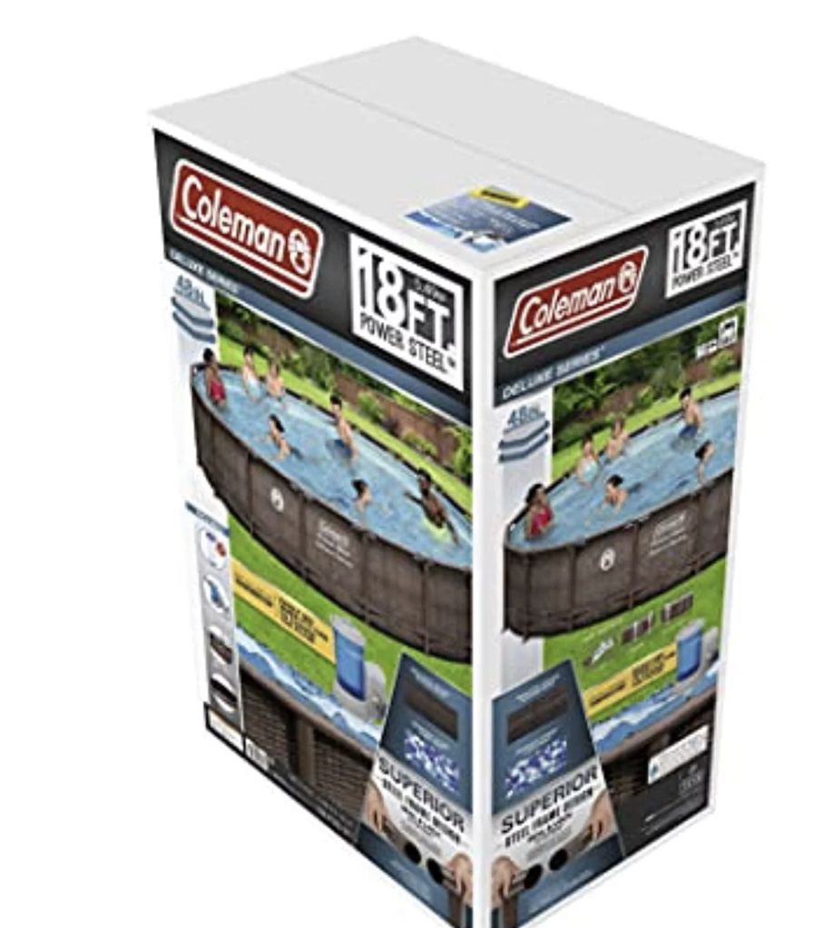 Power Steel 18' X 48” Round Above Ground Pool Set
