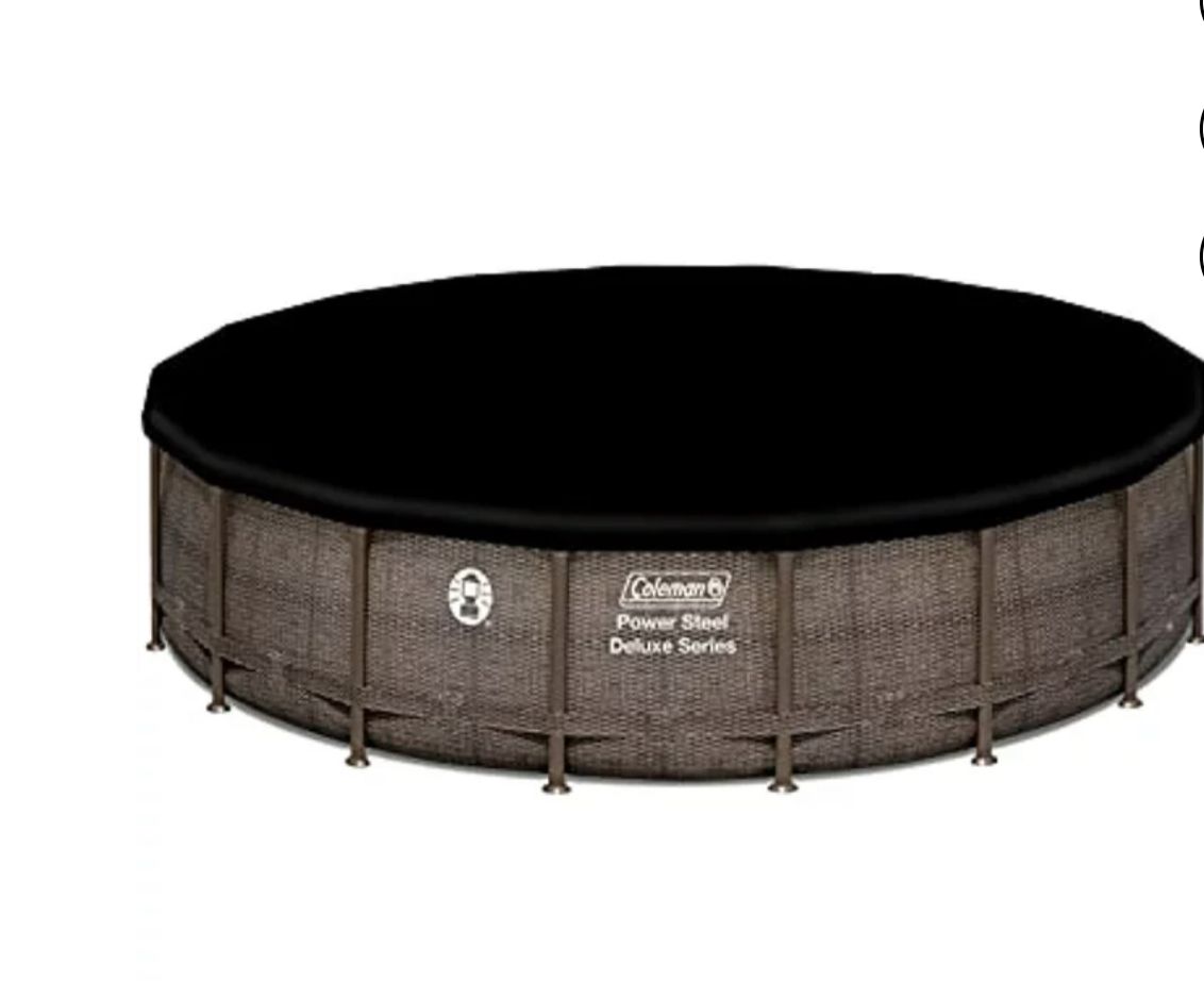 Power Steel 18' X 48” Round Above Ground Pool Set