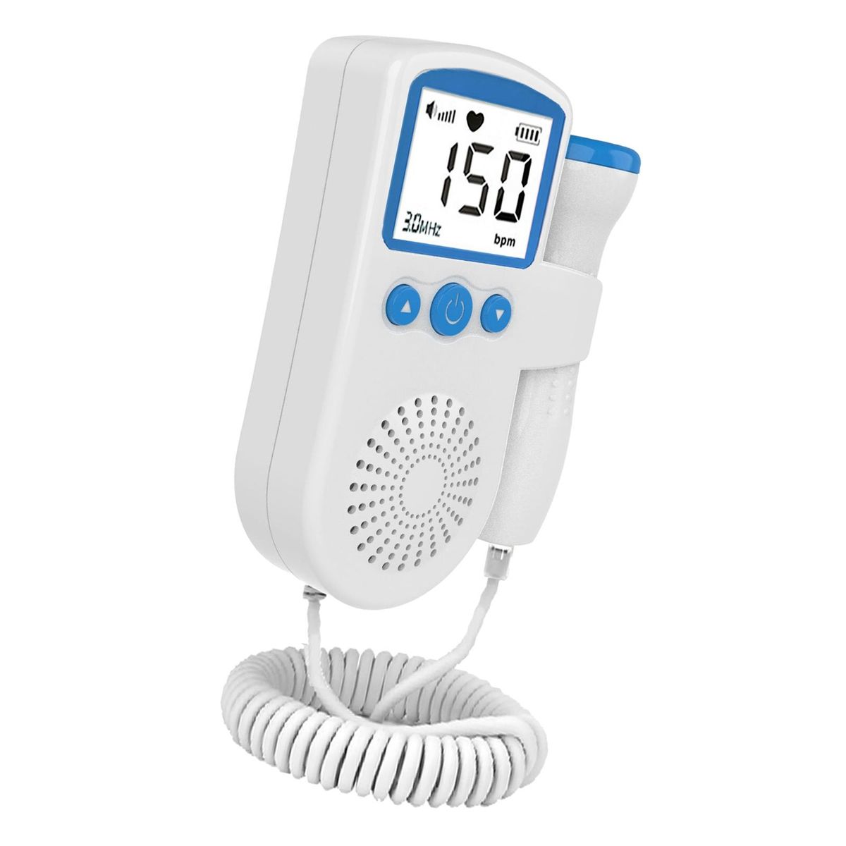 Doppler Fetal Rate Monitor Home For  Pregnancy Baby Blue