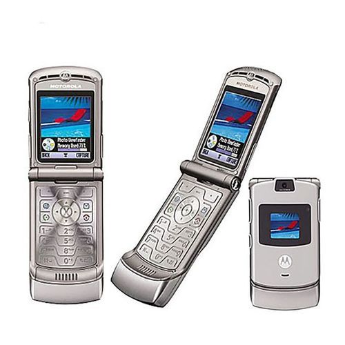 V3 Dual Screen Flip 3G Mobile Phone - Gray
