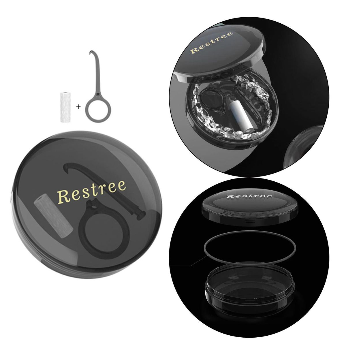 Teeth Retainer Case W/ Lid Sealed Bracket Silicone For Invisalign