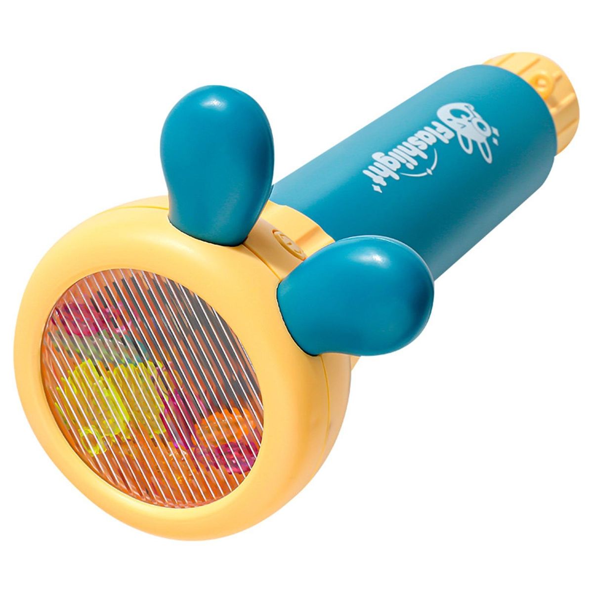 Cartoon Flashlight Kaleidoscope Kaleidoscope Flashlight Toy for Kids Cyan