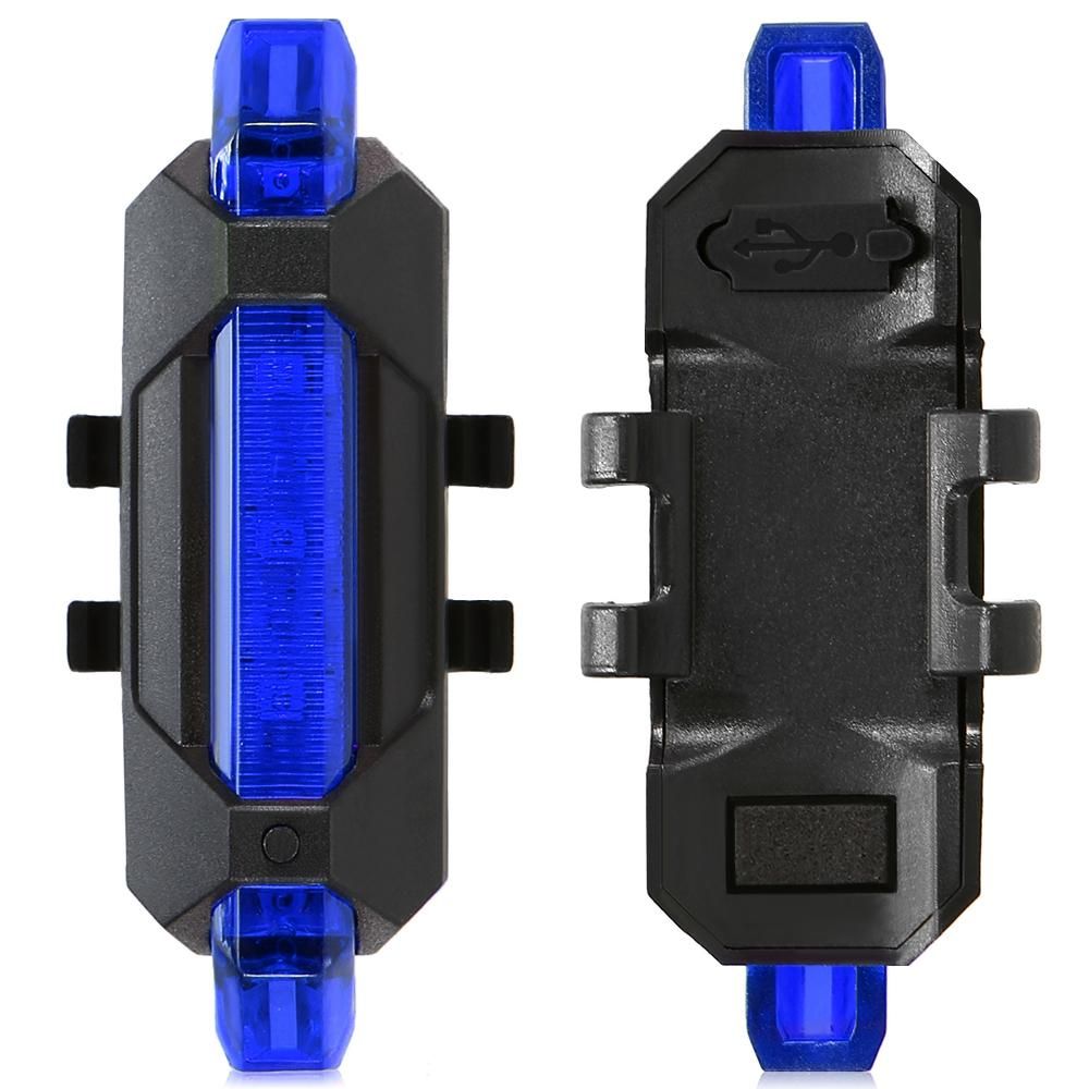 3pcs Super Bright USB Rechargeable Bike Taillight Cycling Bicycle Tail Rear Safety Warning Light Lamp