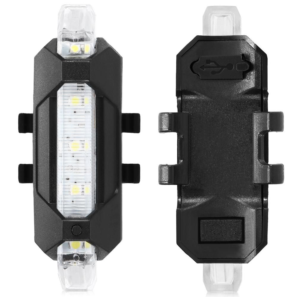 3pcs Super Bright USB Rechargeable Bike Taillight Cycling Bicycle Tail Rear Safety Warning Light Lamp