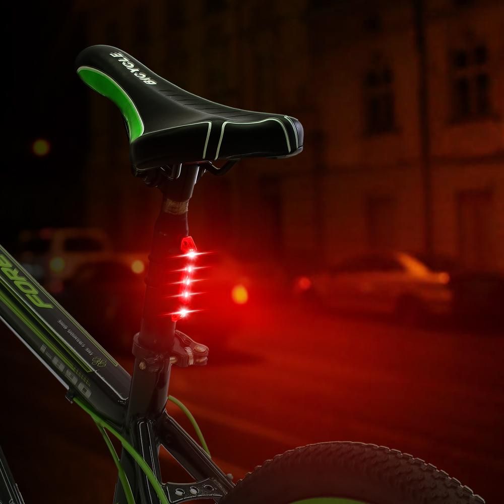 3pcs Super Bright USB Rechargeable Bike Taillight Cycling Bicycle Tail Rear Safety Warning Light Lamp