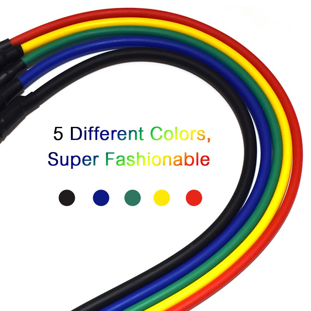 11 Pcs Pull Rope Set Latex Tubes Pedal Excerciser