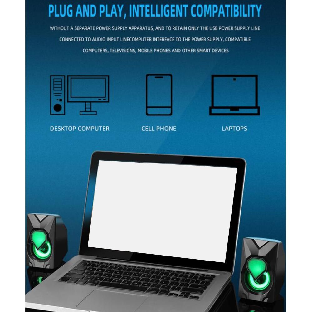 D71 RGB Computer Speaker Home Office Subwoofer Speaker with